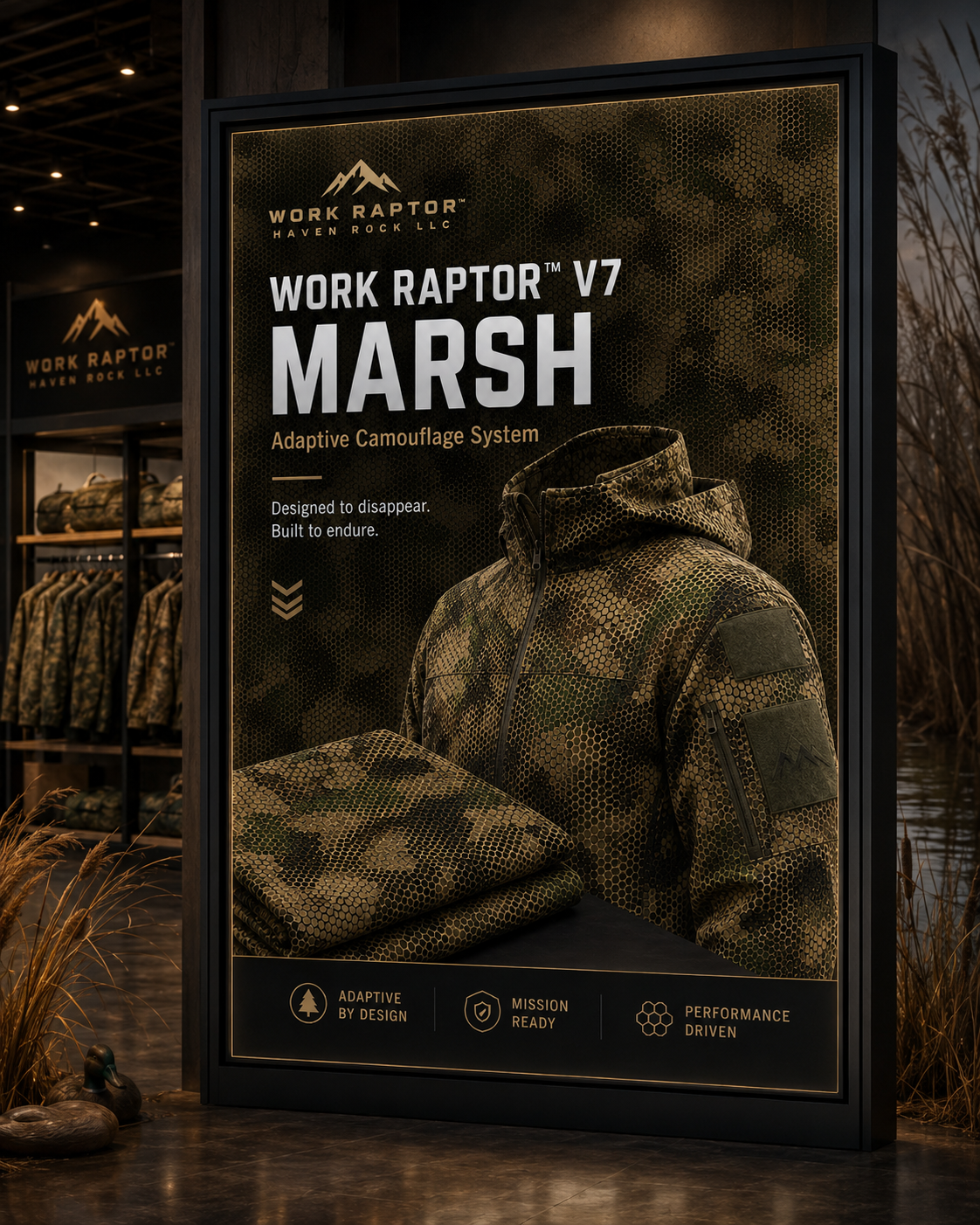 Work Raptor™ Marsh — Concept