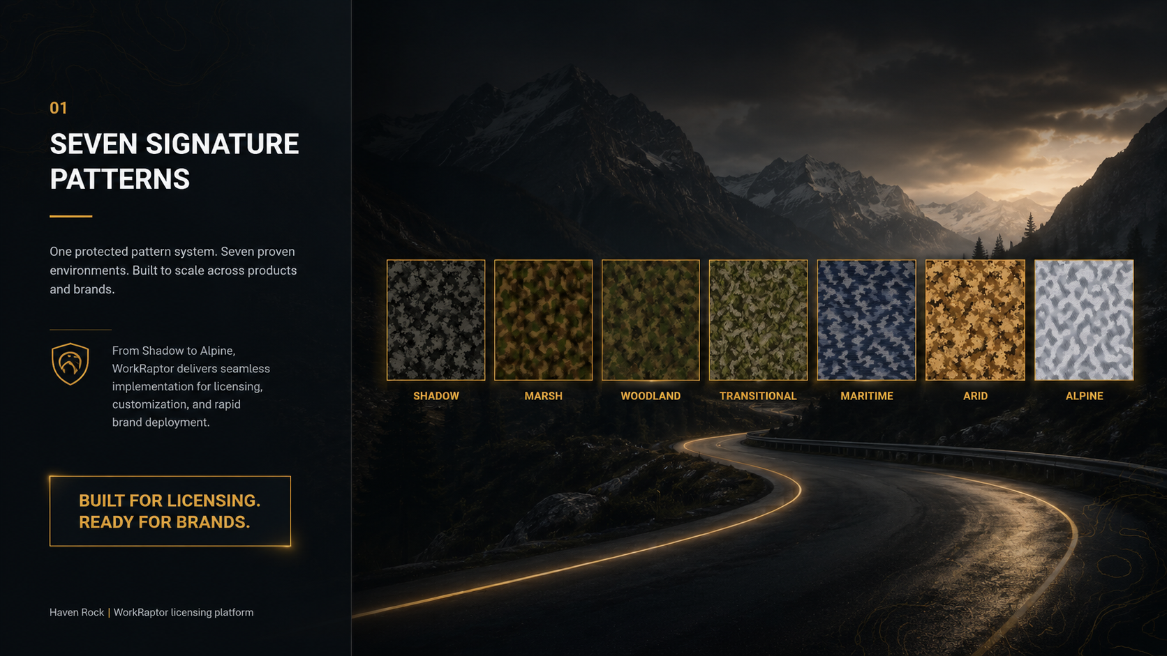 Work Raptor V7 — Custom Color Portfolio Overview