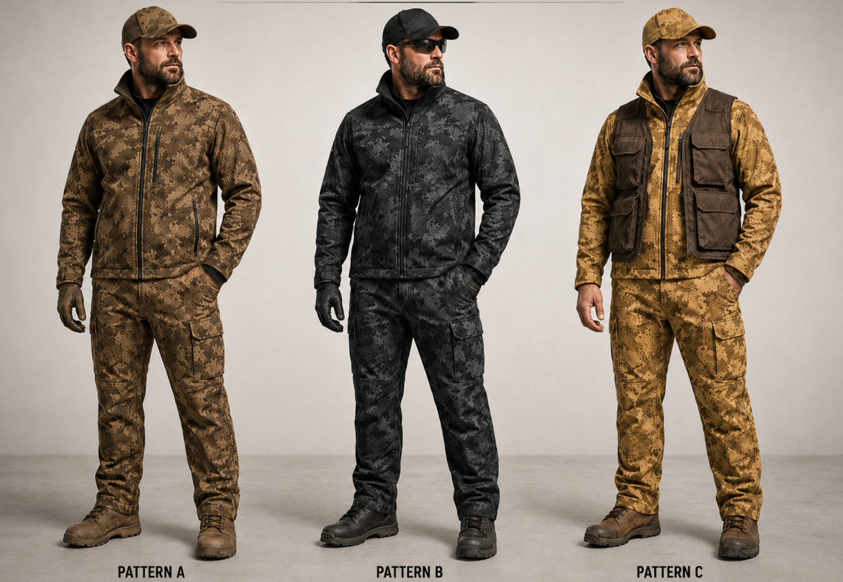 Work Raptor V7 &mdash; Walnut, Shadow, and Arid on a full workwear system